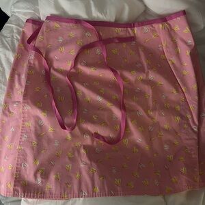 Lilly Pulitzer Pink Apron with Yellow & Orange Floral Print